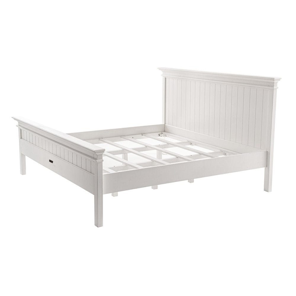 Classic White Panel King Size Bed HomeRoots