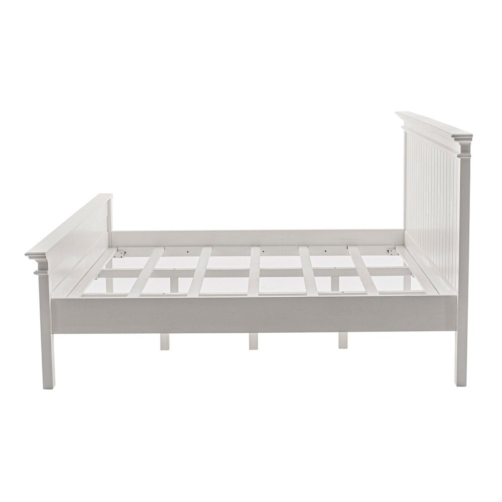 Classic White Panel King Size Bed HomeRoots