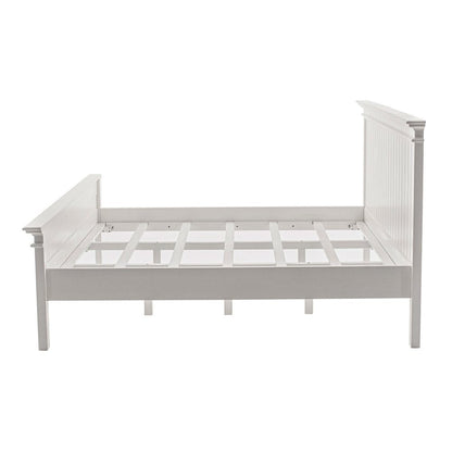 Classic White Panel King Size Bed HomeRoots