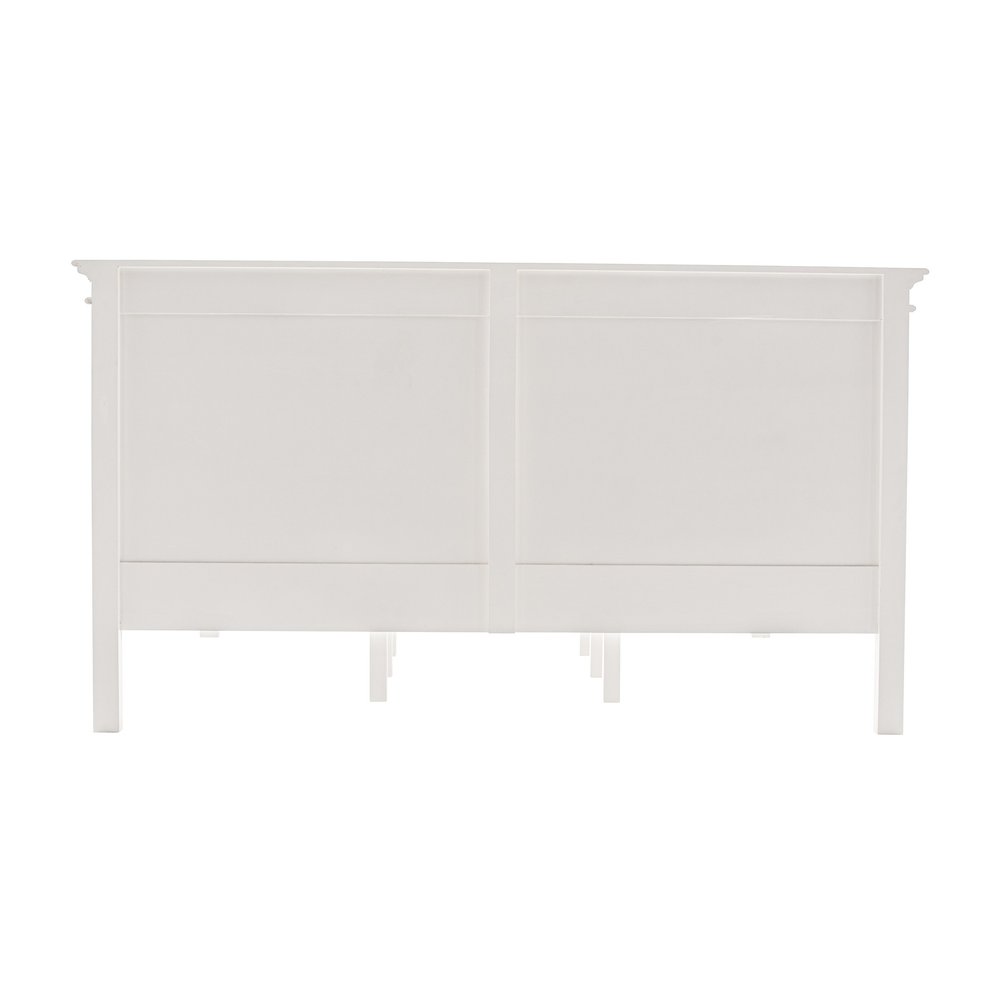 Classic White Panel King Size Bed HomeRoots