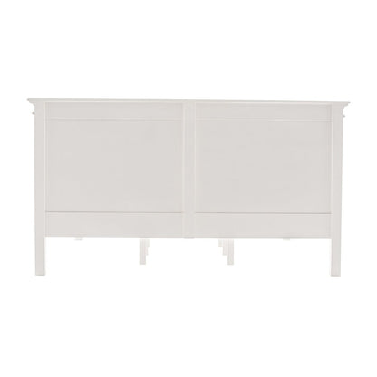 Classic White Panel King Size Bed HomeRoots