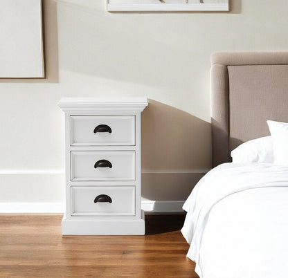 24" Solid Wood and Wood Nightstand HomeRoots
