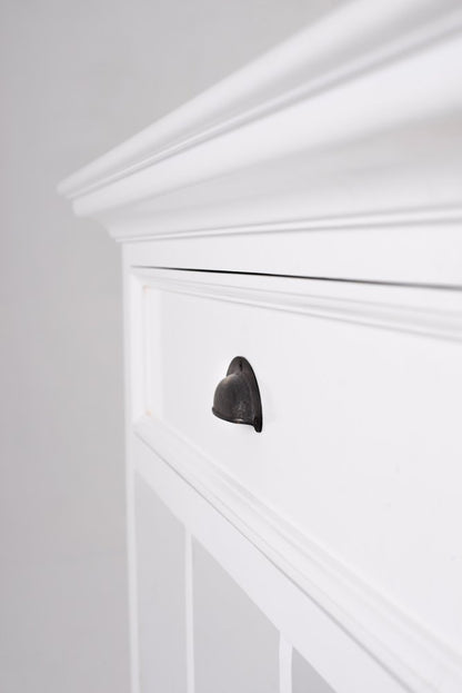 31" White Solid and Manufactured Wood Nightstand HomeRoots