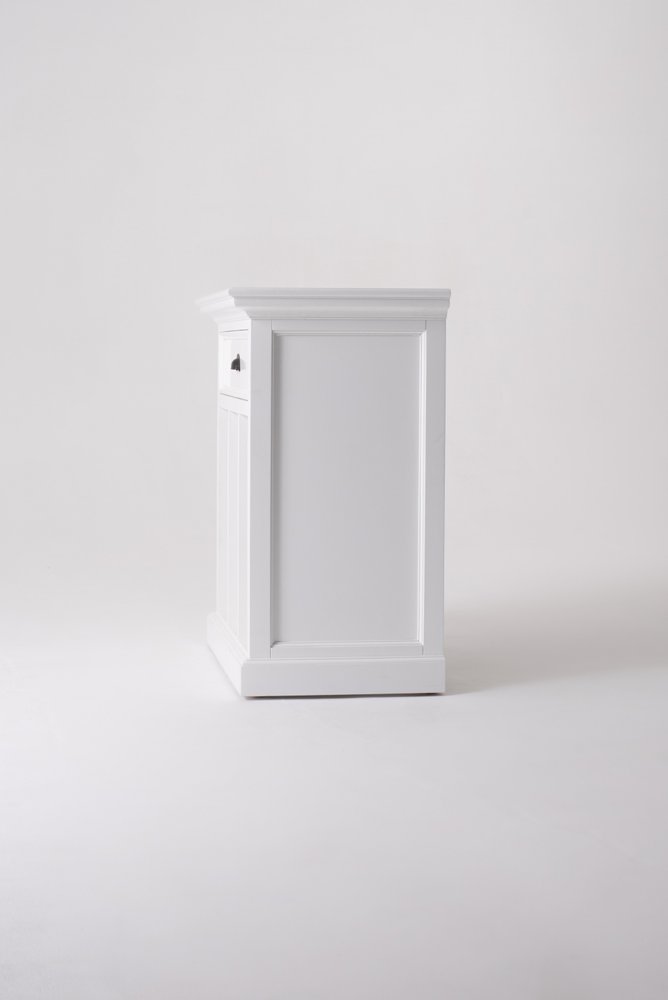 31" White Solid and Manufactured Wood Nightstand HomeRoots