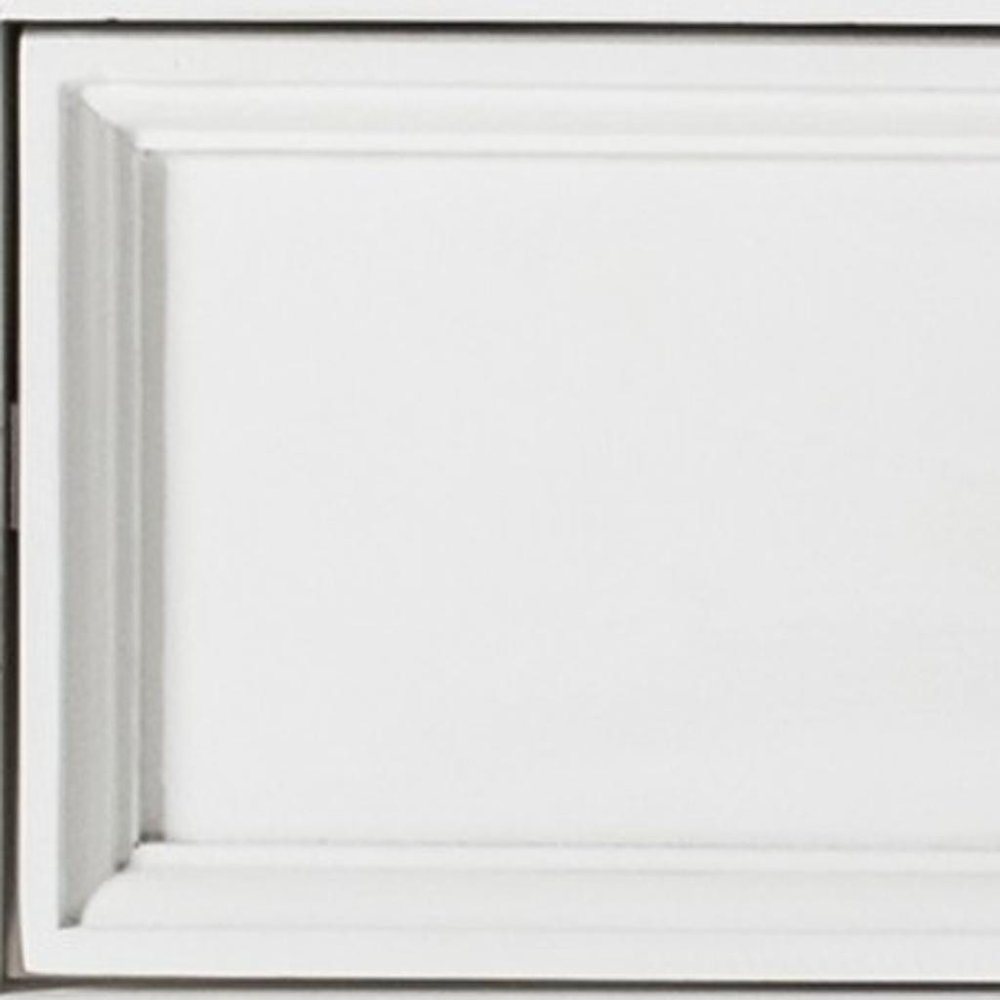 24" White Solid Wood Distressed One Drawer Nightstand HomeRoots