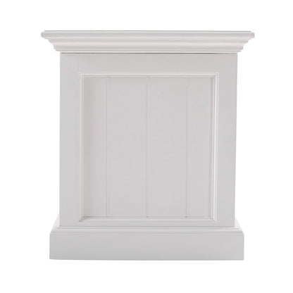 55" White Distressed Wood Storage Standard Bench With Flip Top