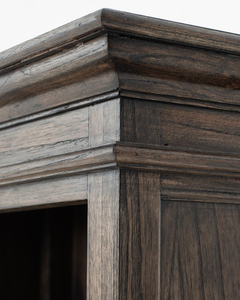 75" Brown and Black  Wood Four Tier Bookcase HomeRoots