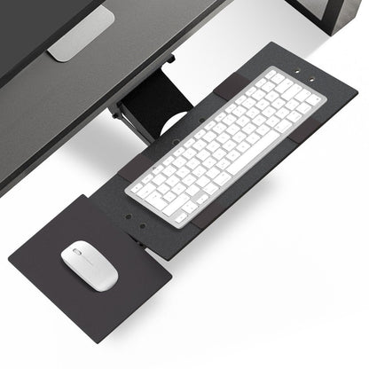 Black Ergonomic Under Desk Pull Out Keyboard Tray HomeRoots
