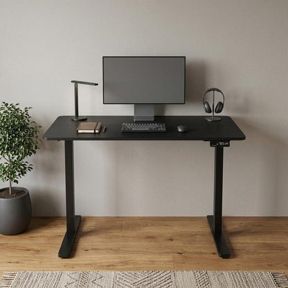 48" Adjustable Black Stainless Steel Standing Desk HomeRoots