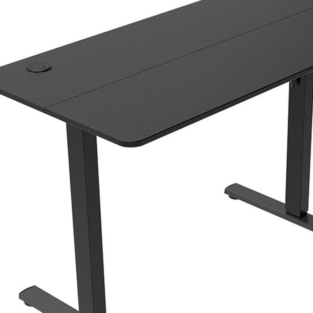 48" Adjustable Black Stainless Steel Standing Desk HomeRoots