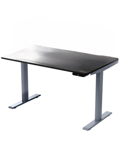 48" Adjustable Black and Gray Stainless Steel Standing Desk HomeRoots