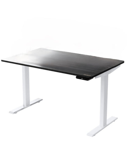48" Adjustable Black and White Stainless Steel Standing Desk HomeRoots