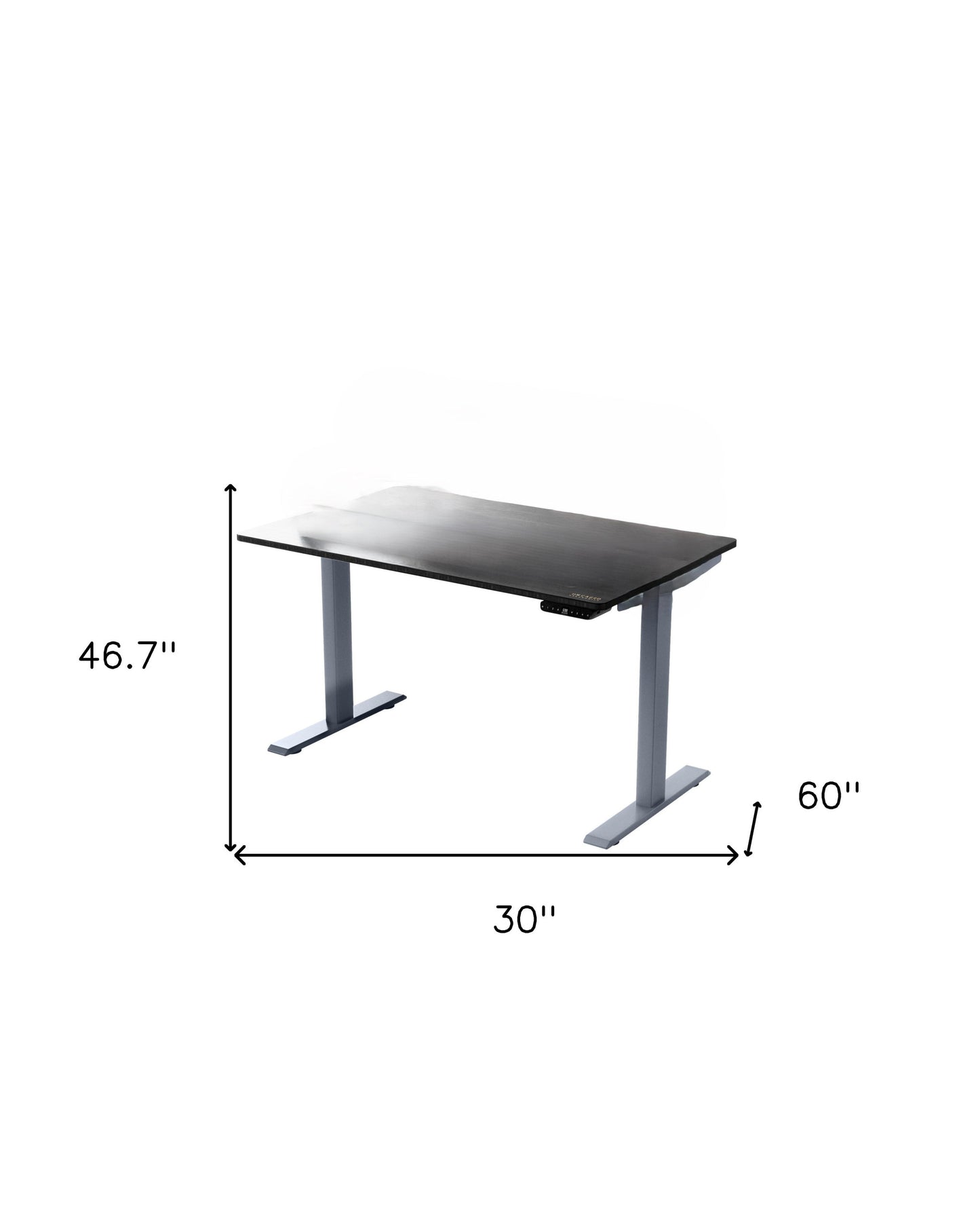 Premier 45" Gray Dual Motor Electric Office Adjustable Standing Desk