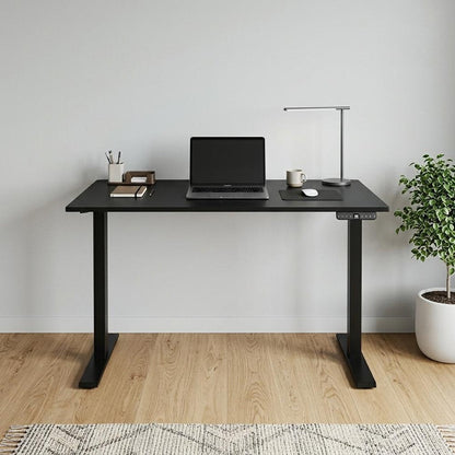 48" Adjustable Black Stainless Steel Computer Desk HomeRoots