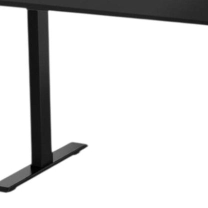 48" Adjustable Black Stainless Steel Computer Desk HomeRoots