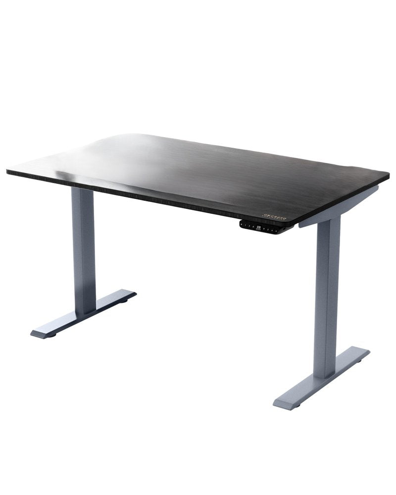 48" Adjustable Black and Gray Standing Desk HomeRoots