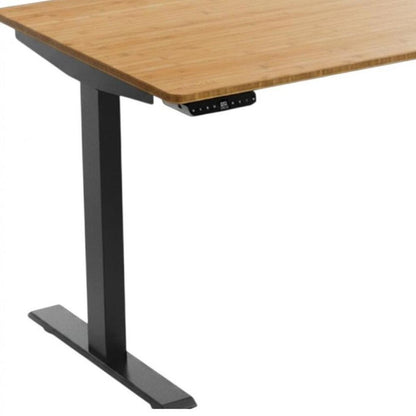 48" Adjustable Brown and Black Standing Desk HomeRoots