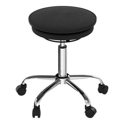 Black and Silver Adjustable Height Swivel Rolling Office Chair HomeRoots