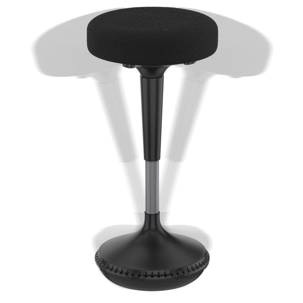 Black and Gray Adjustable Height Swivel Office Chair HomeRoots