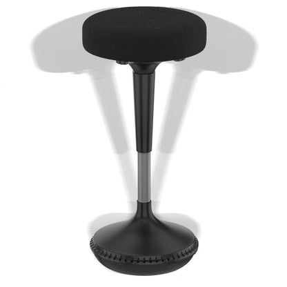 Black and Gray Adjustable Height Swivel Office Chair HomeRoots