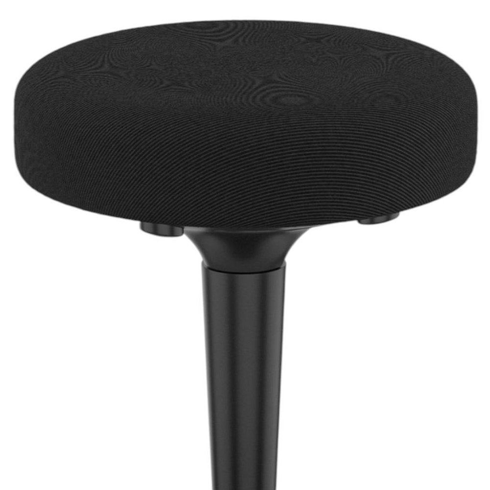 Black and Gray Adjustable Height Swivel Office Chair — view 2