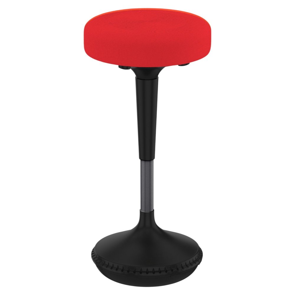 Red and Black Adjustable Height Swivel Office Chair HomeRoots