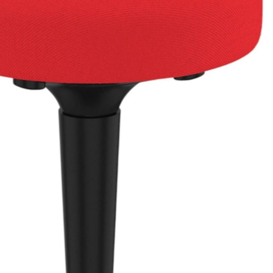 Red and Black Adjustable Height Swivel Office Chair HomeRoots