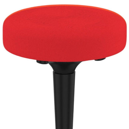 Red and Black Adjustable Height Swivel Office Chair HomeRoots