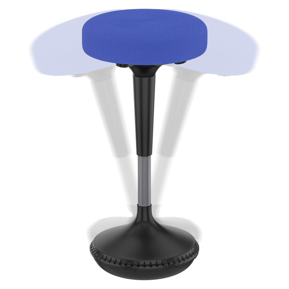 Blue and Black Adjustable Height Swivel Office Chair HomeRoots