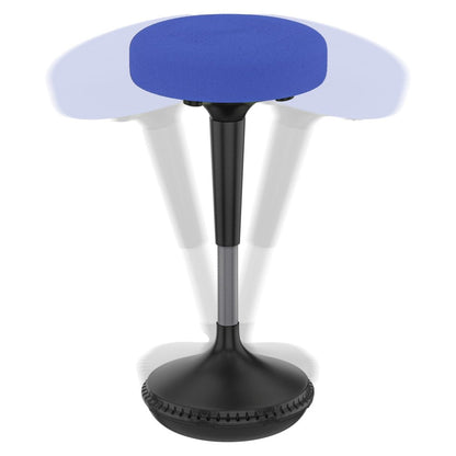 Blue and Black Adjustable Height Swivel Office Chair HomeRoots