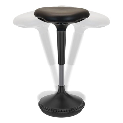 Black Adjustable Height Swivel Office Chair HomeRoots