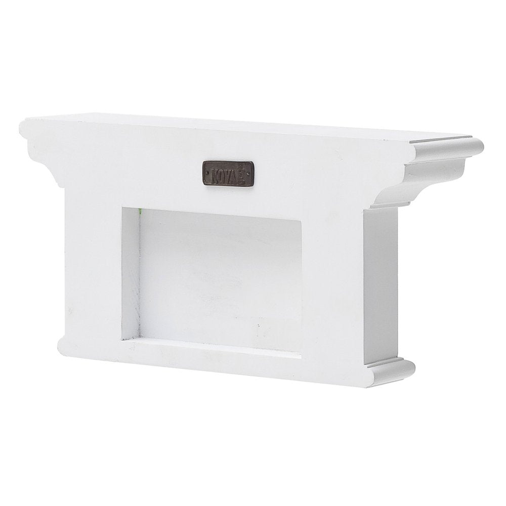 Classic White Two Hook Hanging Coat Rack — view 7