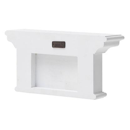 Classic White Two Hook Hanging Coat Rack HomeRoots