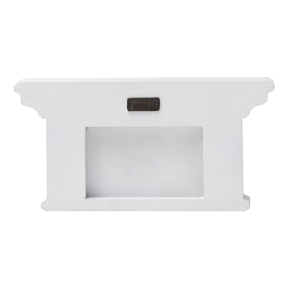 Classic White Two Hook Hanging Coat Rack HomeRoots