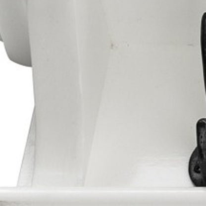 Classic White Wood Wide Six Hook Coat Rack HomeRoots