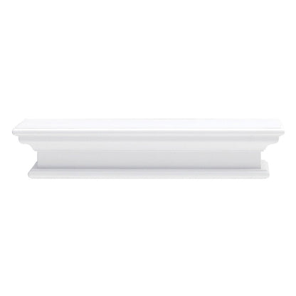 23" Classic White Floating Wall Shelf HomeRoots