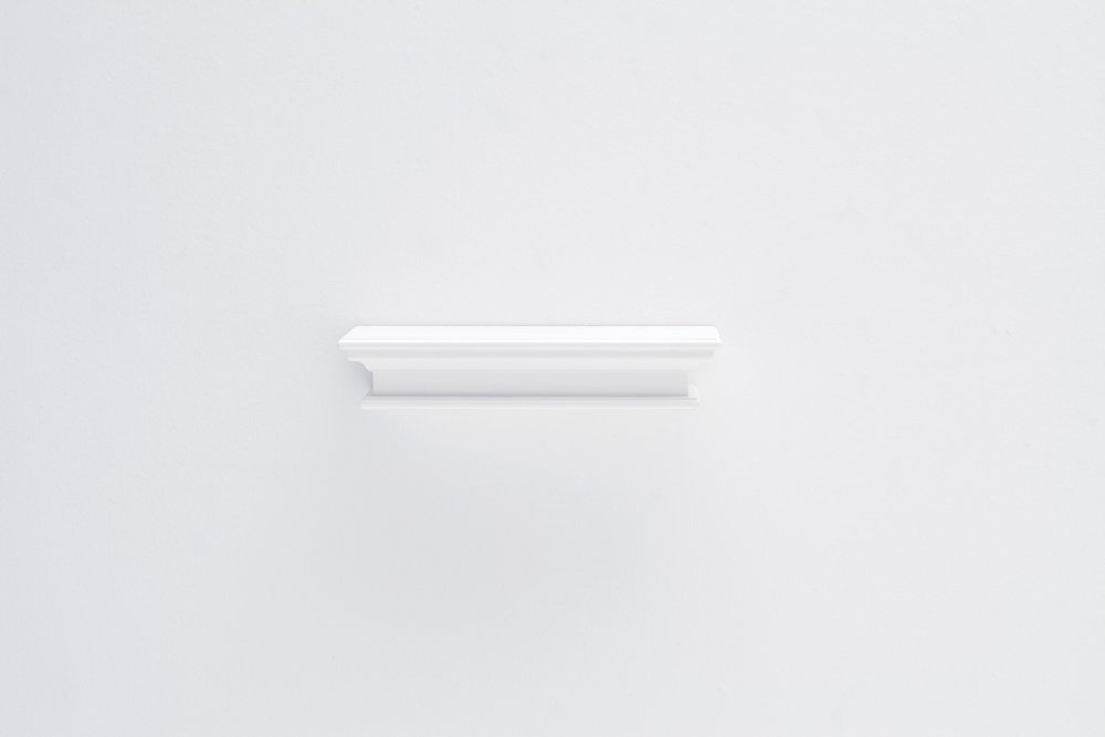 23" Classic White Floating Wall Shelf HomeRoots