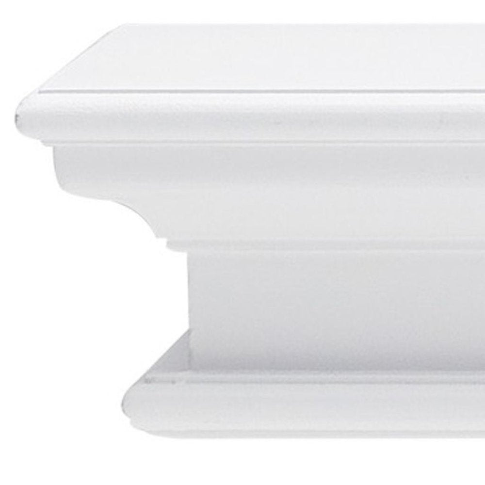 32" Classic White Floating Wall Shelf HomeRoots