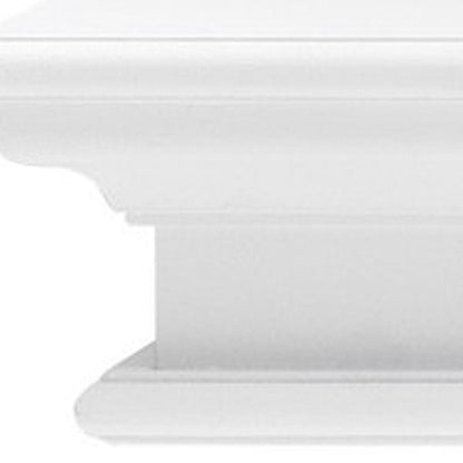 47" Classic White XL Floating Wall Shelf HomeRoots