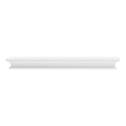 47" Classic White XL Floating Wall Shelf HomeRoots