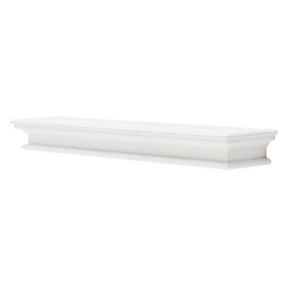 47" Classic White XL Floating Wall Shelf HomeRoots