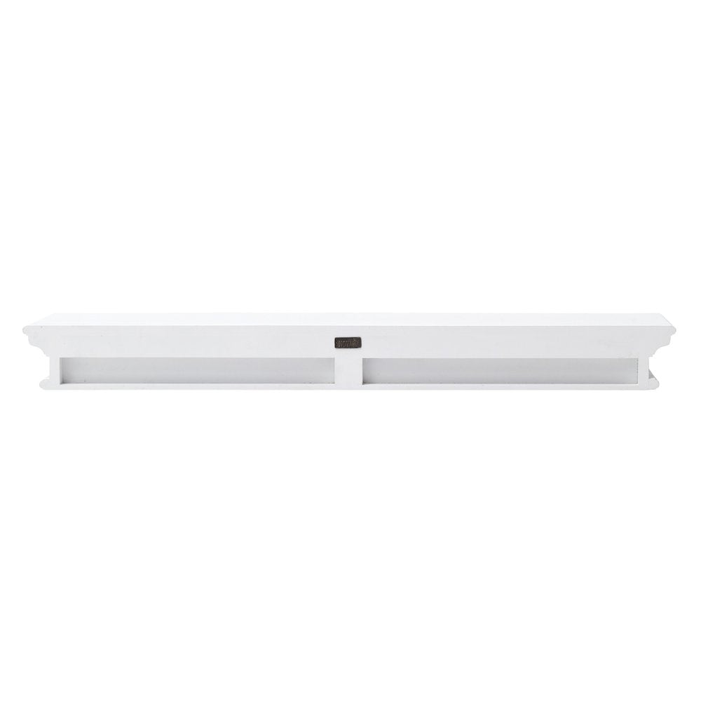 47" Classic White XL Floating Wall Shelf HomeRoots