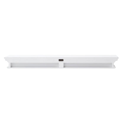 47" Classic White XL Floating Wall Shelf HomeRoots