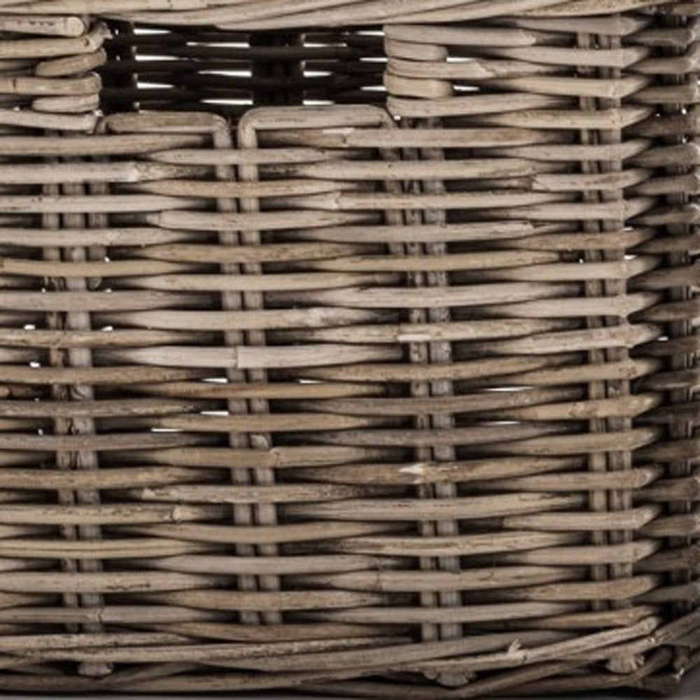 Classic White Bench and Basket Set HomeRoots
