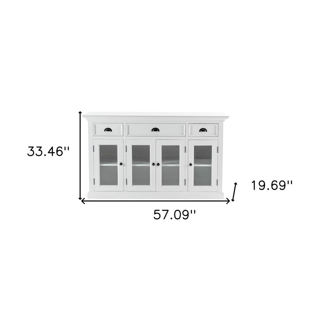Modern Farmhouse White Buffet Server HomeRoots