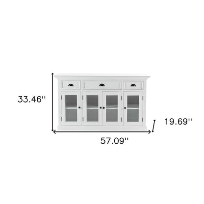 Modern Farmhouse White Buffet Server HomeRoots