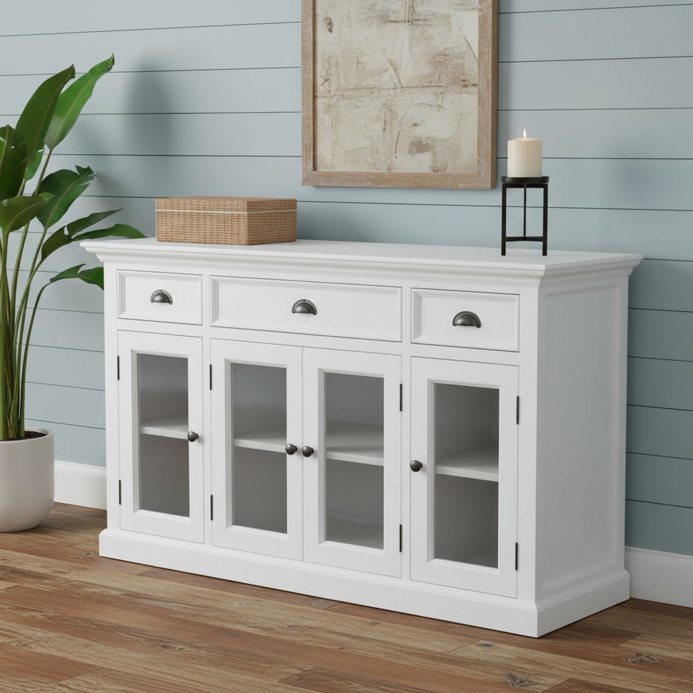Modern Farmhouse White Buffet Server HomeRoots