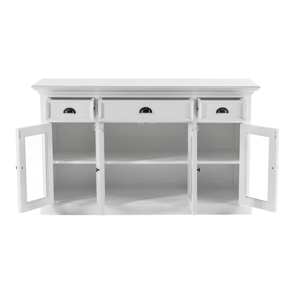 Modern Farmhouse White Buffet Server — view 2