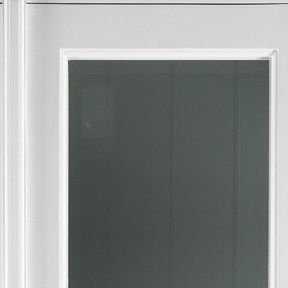 39" White Solid Wood Accent Cabinet With Two Doors HomeRoots