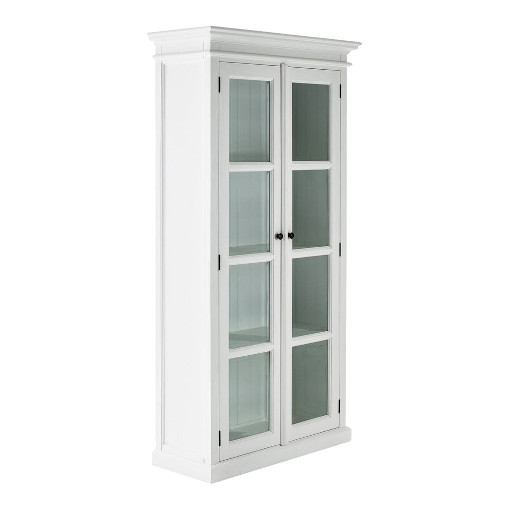 39" White Solid Wood Accent Cabinet With Two Doors HomeRoots